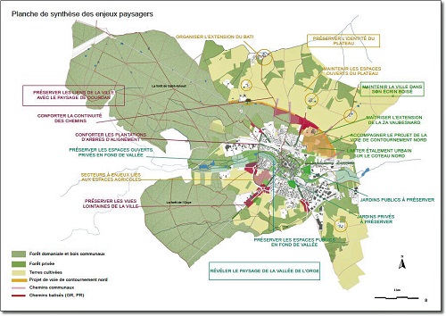 Planche de synthèse des orientations paysages